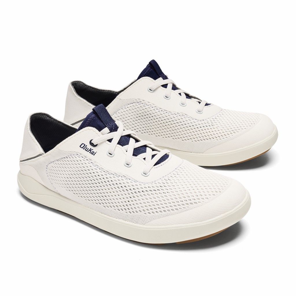 Zapatos Olukai Moku Pae - Zapatillas Hombre Blancos 20631-207